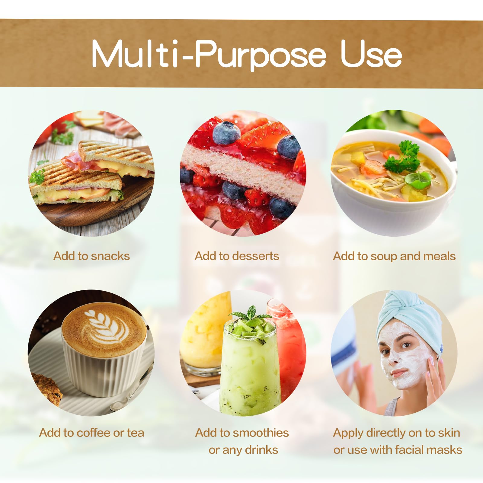 QANLOI Sea Moss Gel 789g in a bowl with spoon