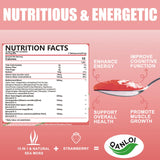 QANLOI Strawberry Sea Moss Gel texture close-up