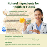 Qanoreth Vitamin E & Selenium Supplement 331g mixed with feed