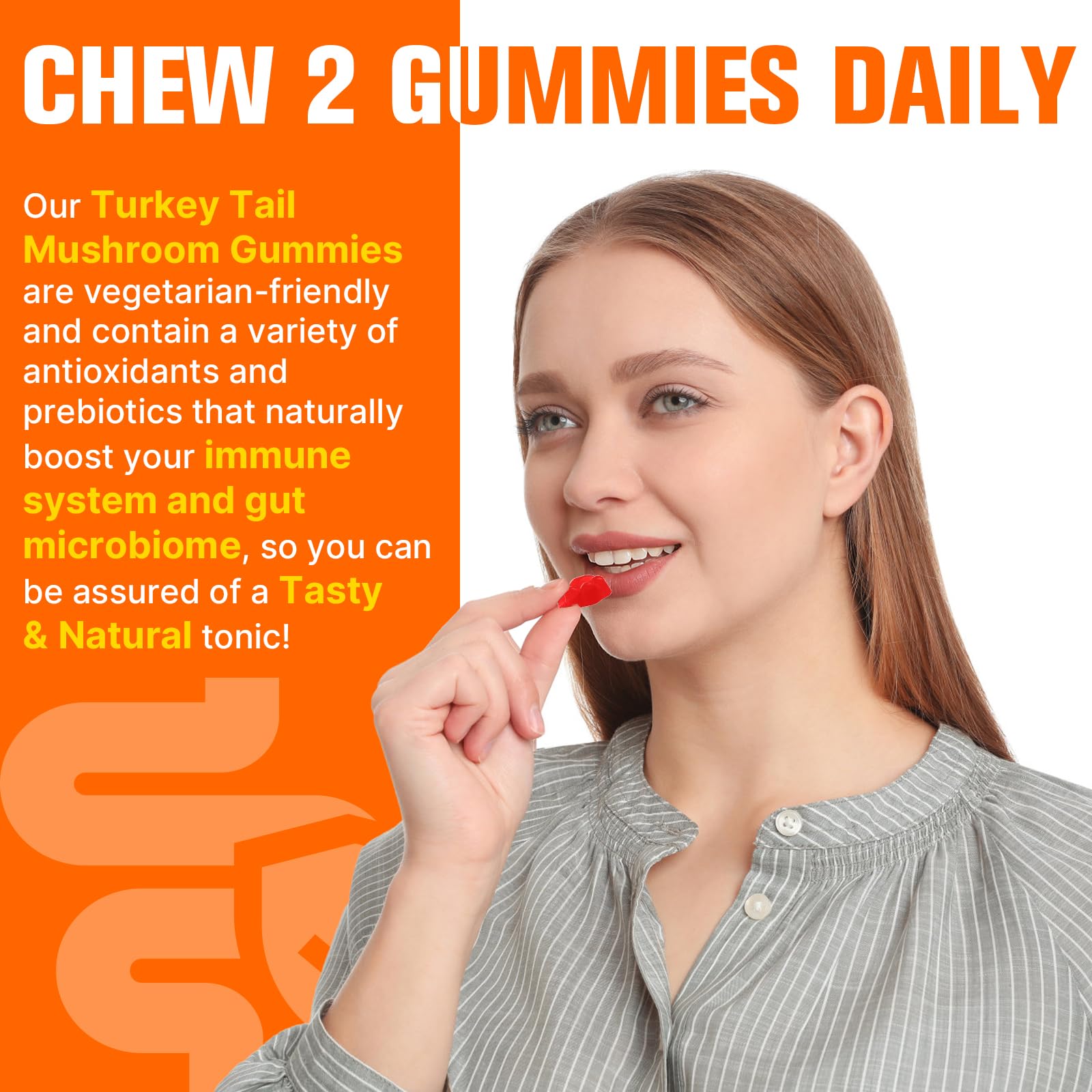 Qazwer Turkey Tail Mushroom Gummies ingredients list