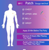 QBYZ Drinking Patch on a clean skin area for application