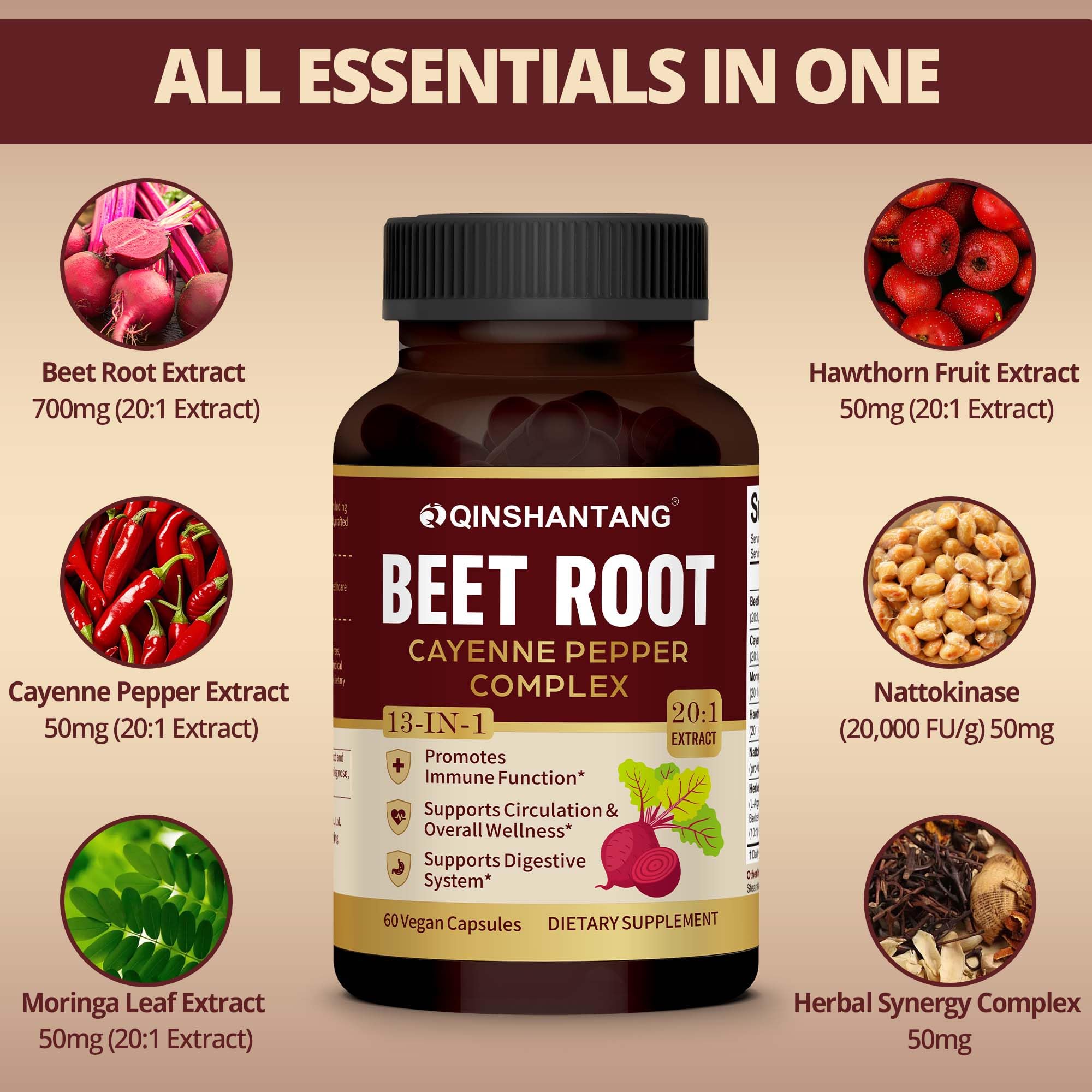 QIN SHAN TANG Beetroot Supplement ingredients list