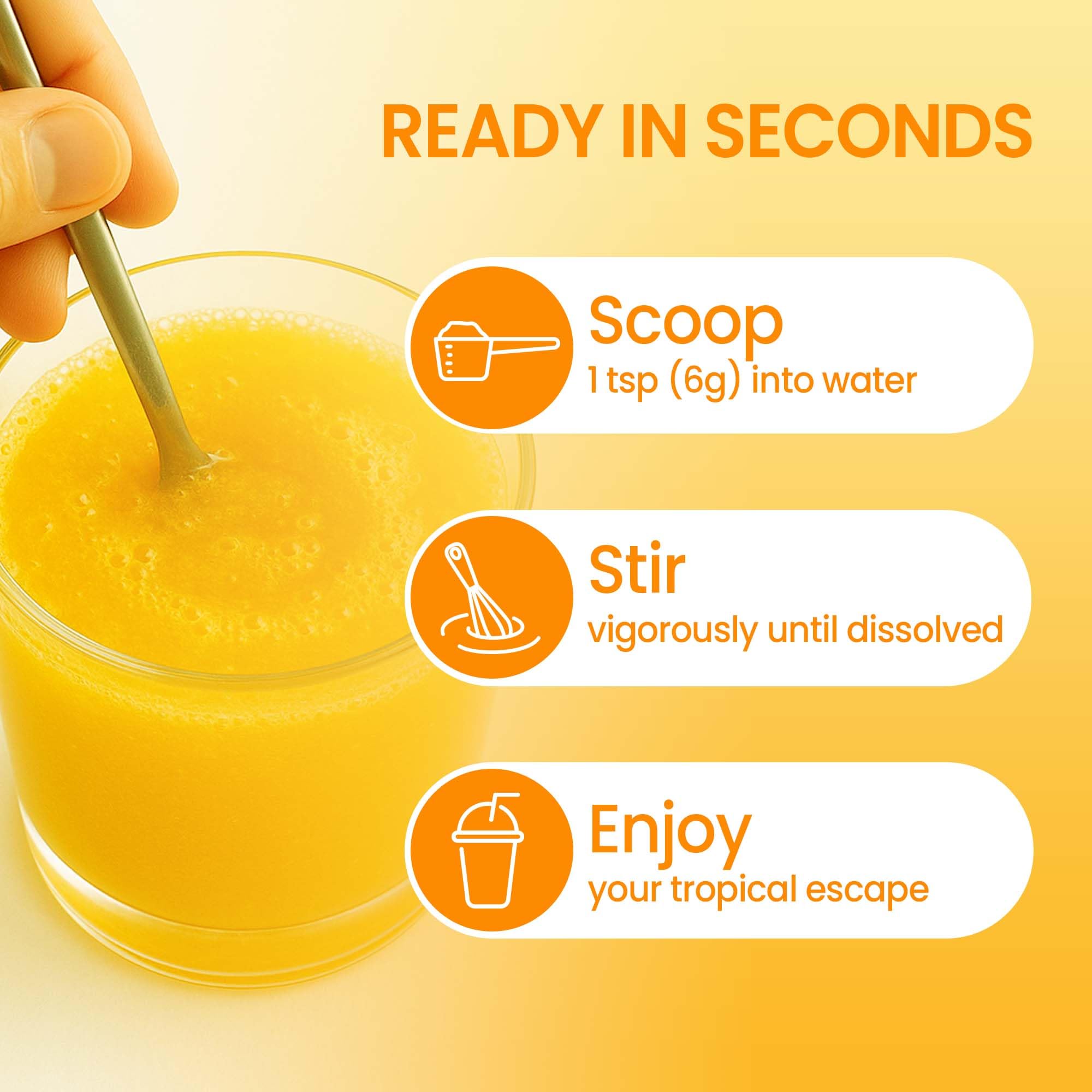 QIN SHAN TANG Calming Drink Mix Mango Orange flavour