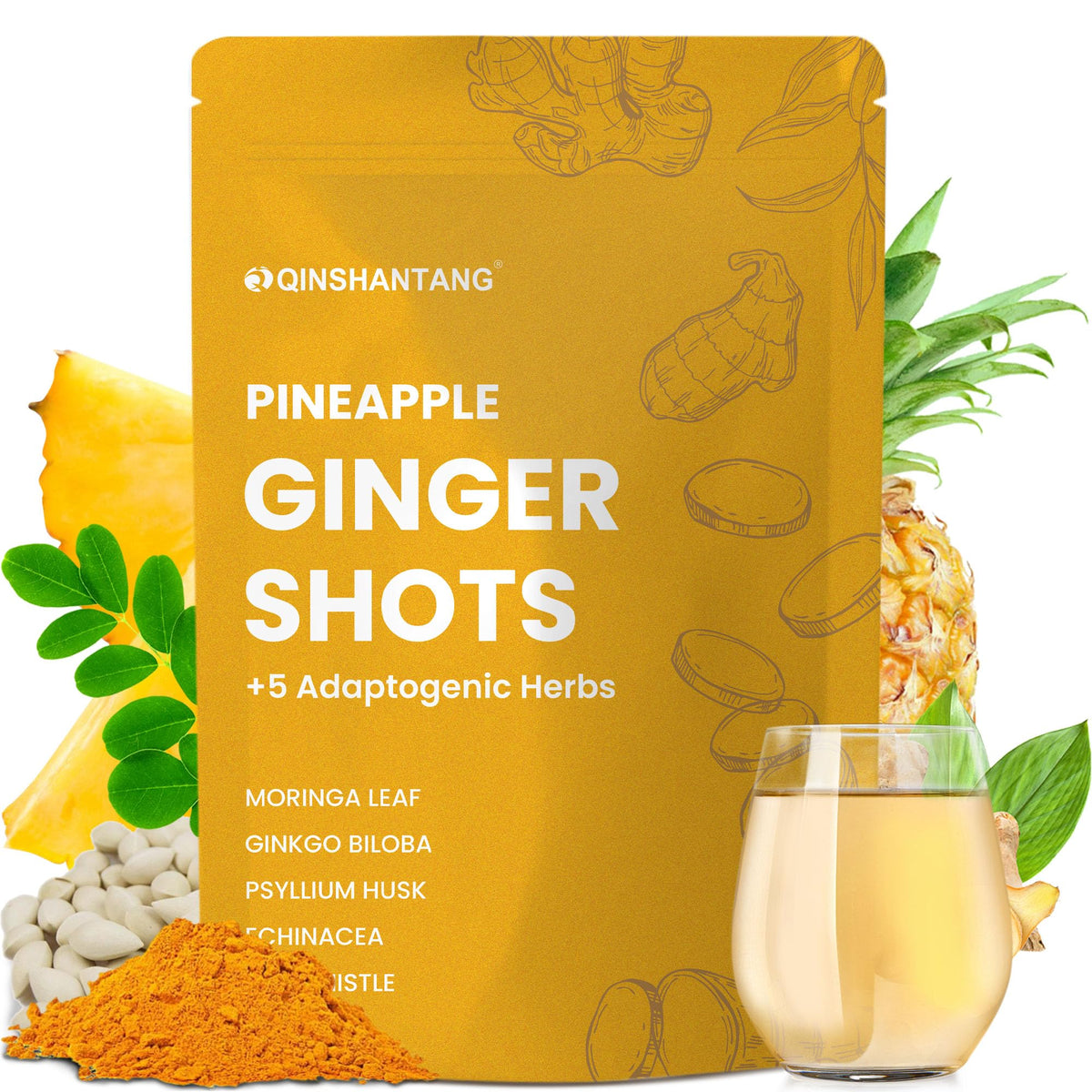 QIN SHAN TANG Ginger Powder front view packaging