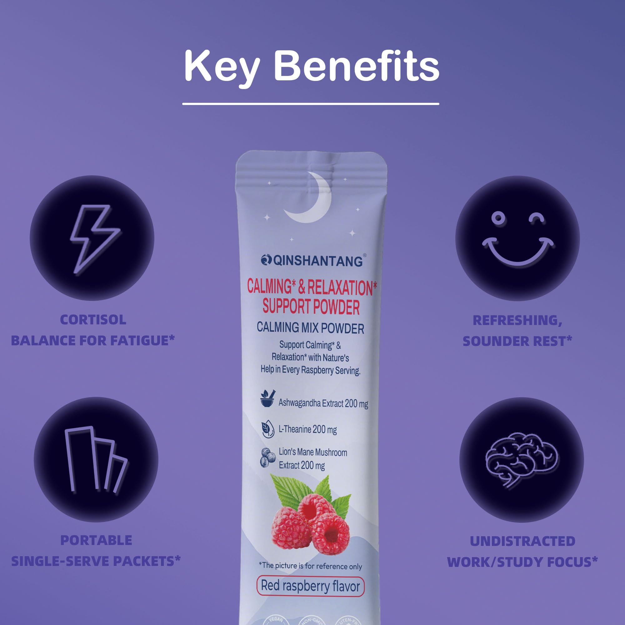 QIN SHAN TANG Magnesium Glycinate Supplement mixed in water