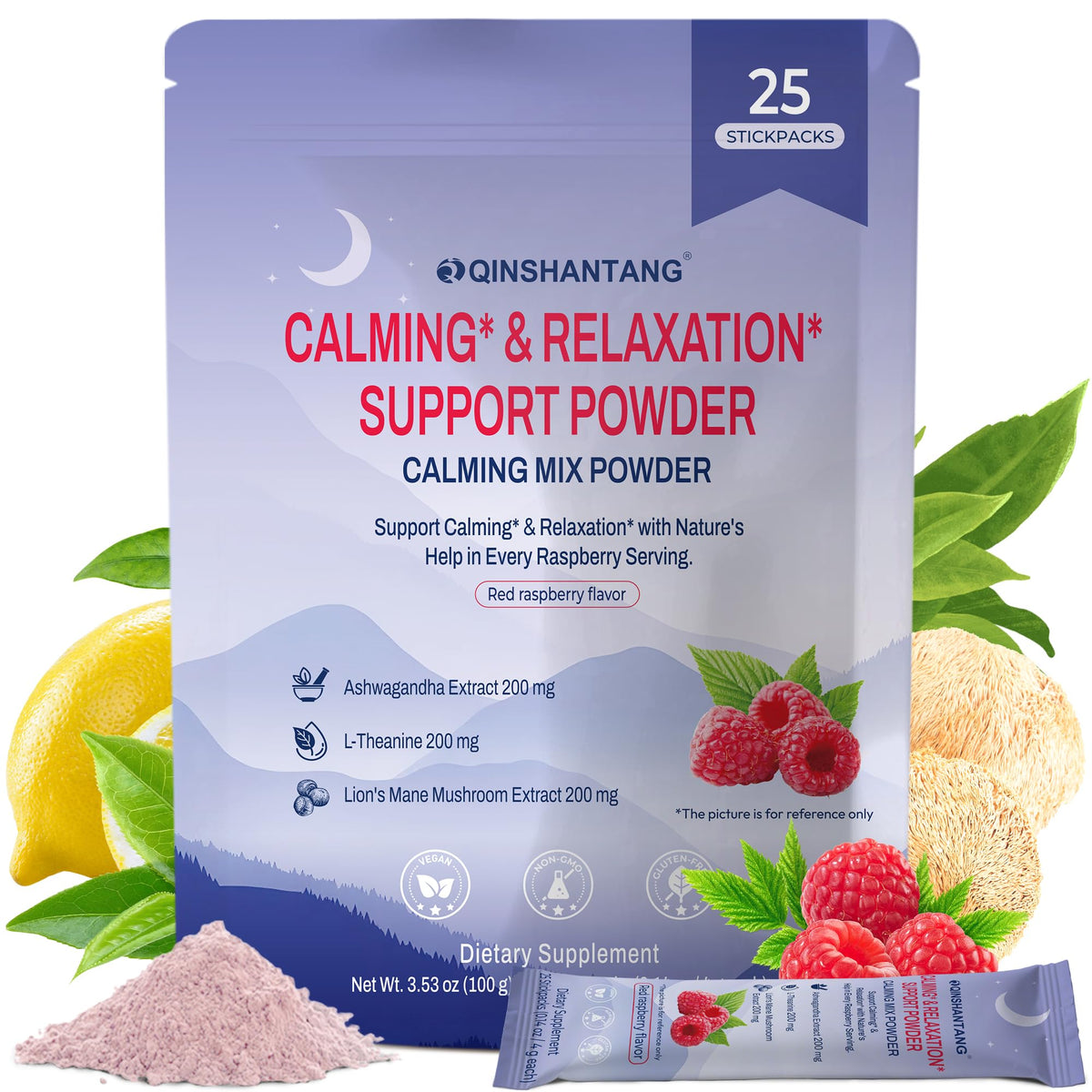 QIN SHAN TANG Magnesium Glycinate Supplement packet front view