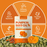 QIN SHAN TANG Saw Palmetto Pumpkin Seed Oil softgels with measuring spoon