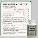 Qiuumey Herbal Lymphatic Support Supplement close-up of capsules