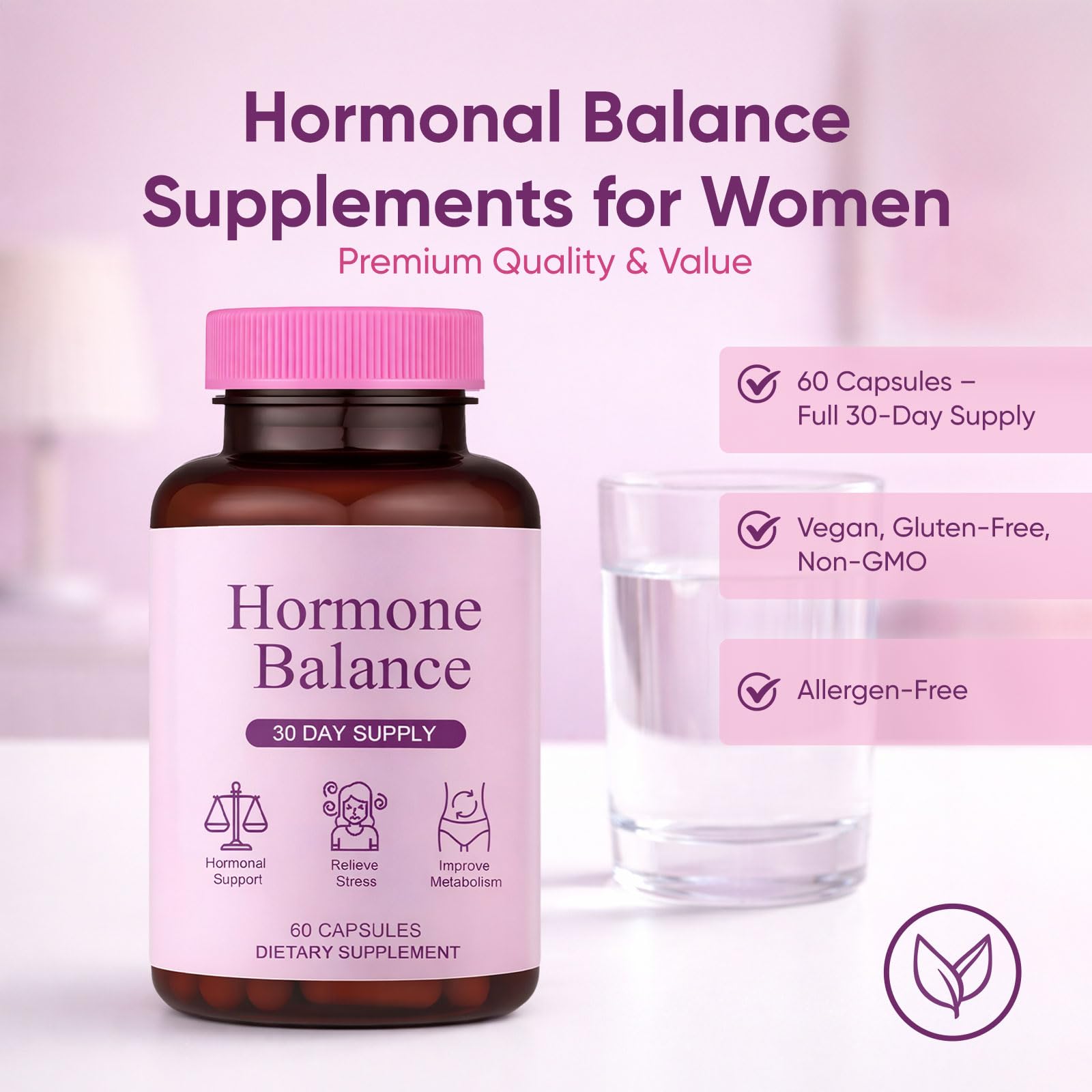 Qiuumey Women's Health Supplement on a wooden table