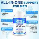 QIVERNAMY Men's 50+ Probiotic ingredients list on packaging