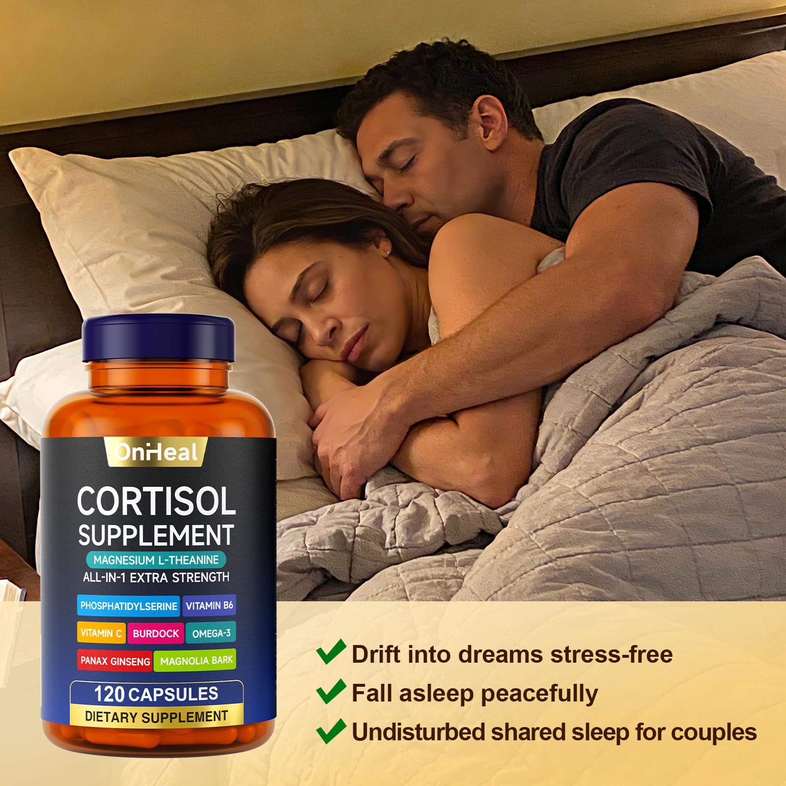 Qsbon Sleep Supplement Capsules close-up showing capsule size