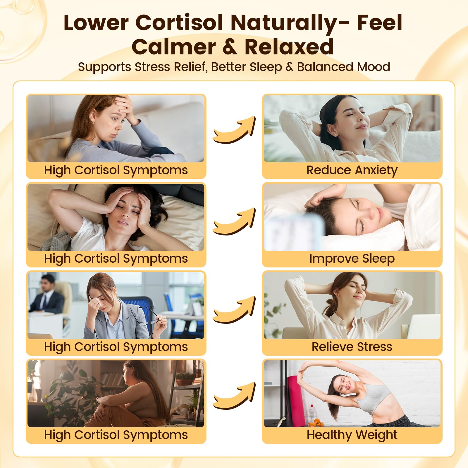 Qsbon Sleep Supplement Capsules on a wooden table