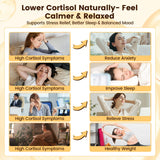 Qsbon Sleep Supplement Capsules on a wooden table