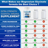 QSQSRUCH Magnesium Complex 500mg capsules on a table