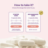 QSTA B8 (Inositol) capsules in hand for size reference