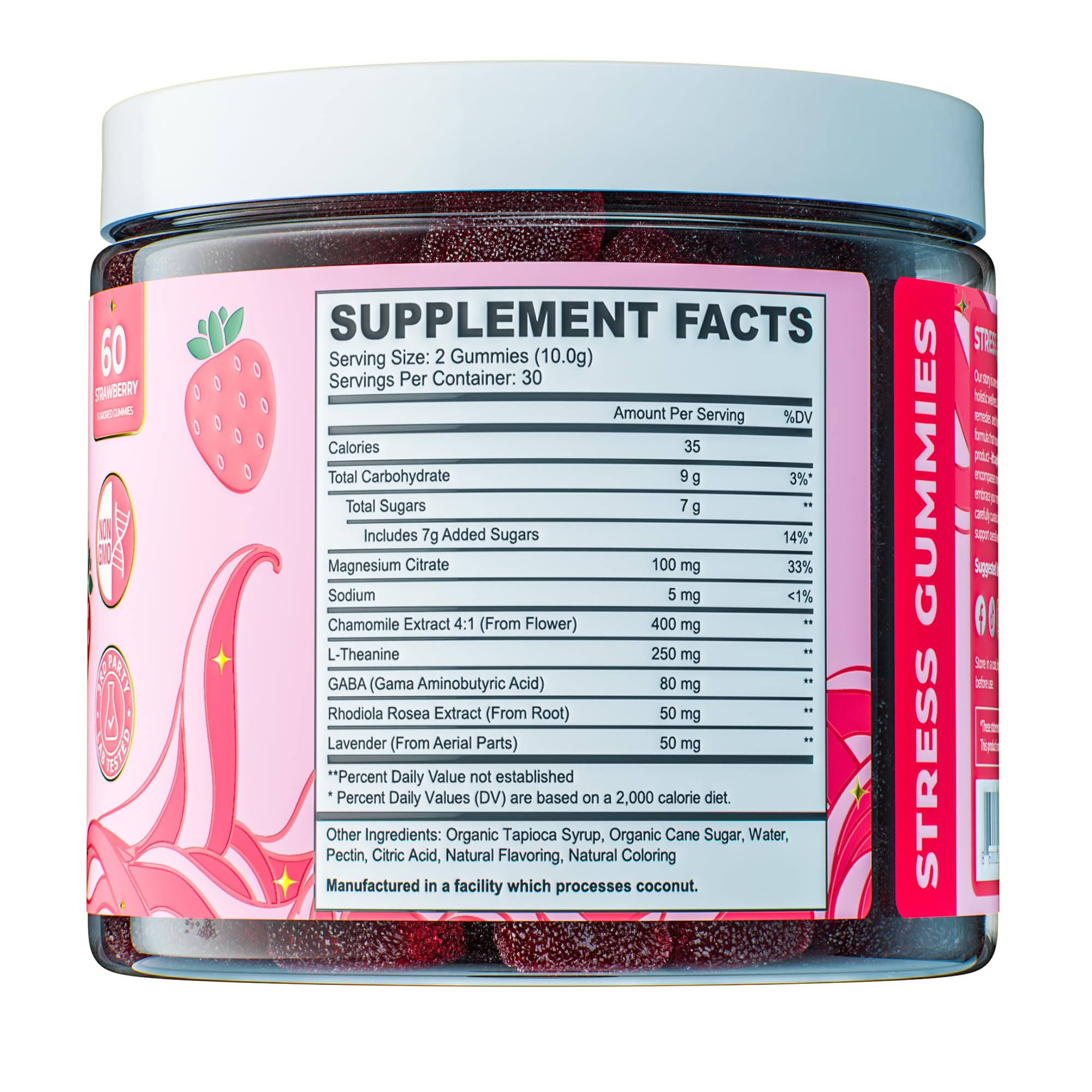 Quali-Tea daily wellness Gummies with a calming tea setting