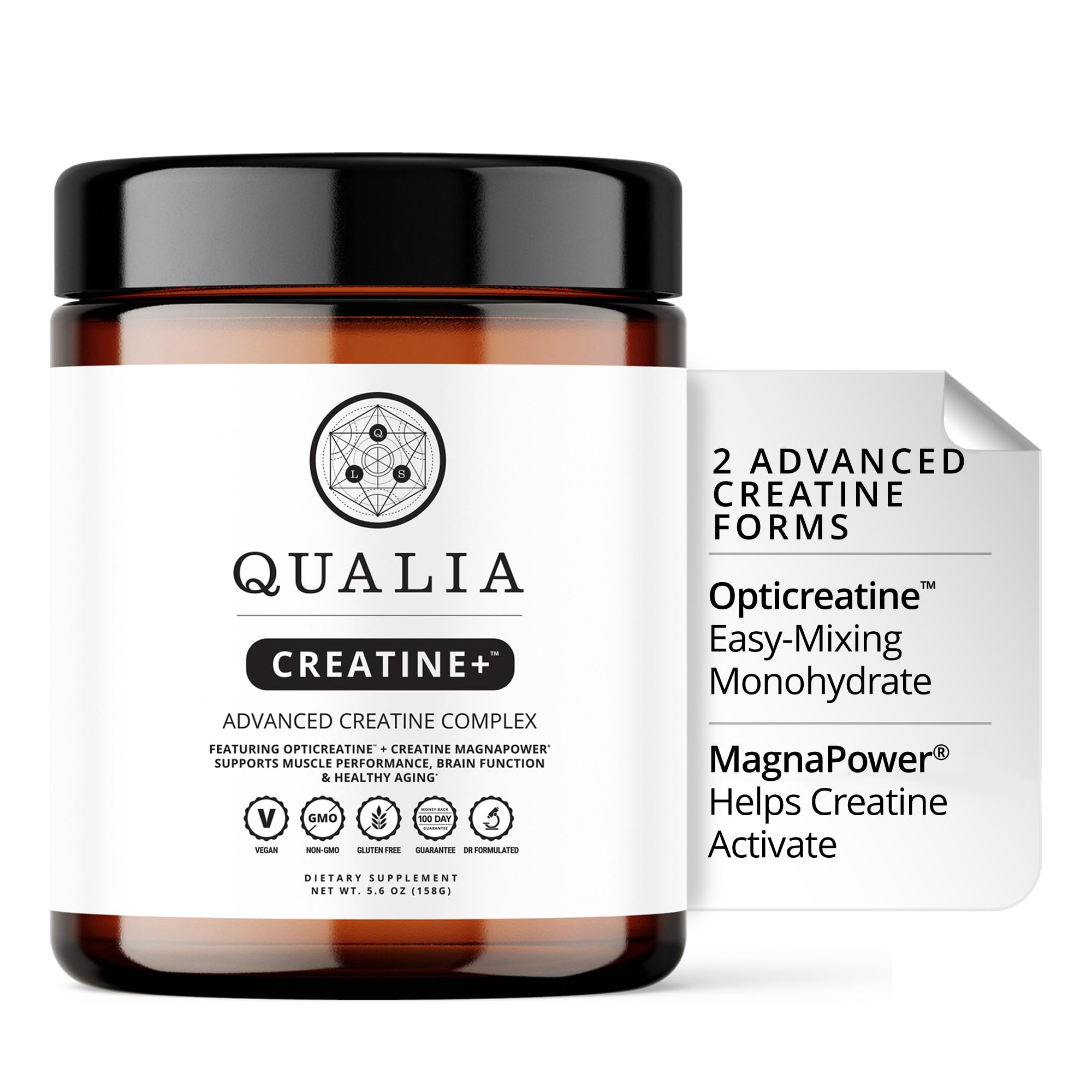 QUALIA LIFE SCIENCES Creatine+ front view packaging