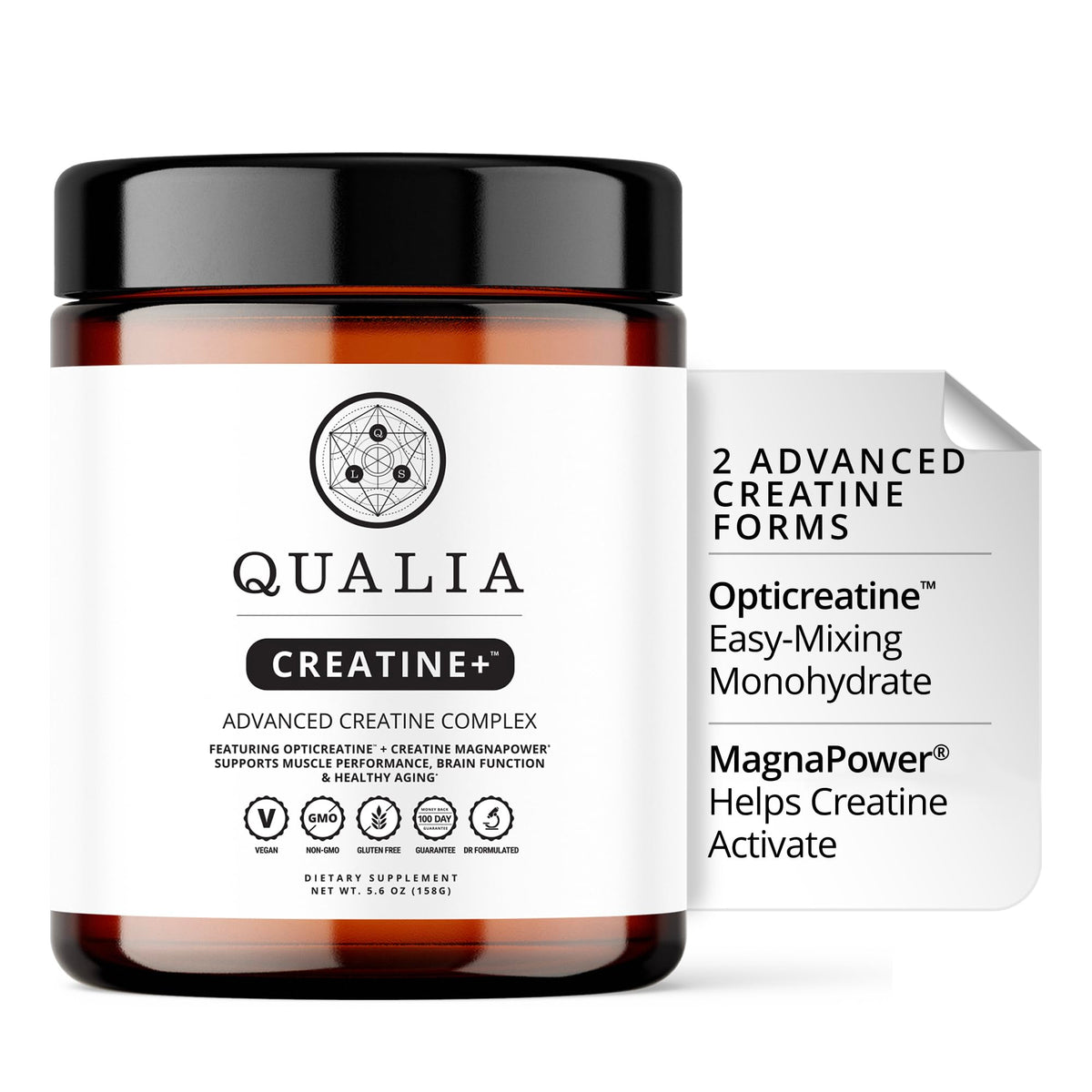 QUALIA LIFE SCIENCES Creatine+ front view packaging