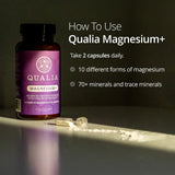 QUALIA LIFE SCIENCES Magnesium+ Supplement with measuring spoon