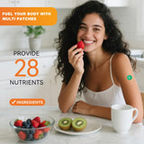 QualiLife Cinnamon Nutrient Patch on a hand