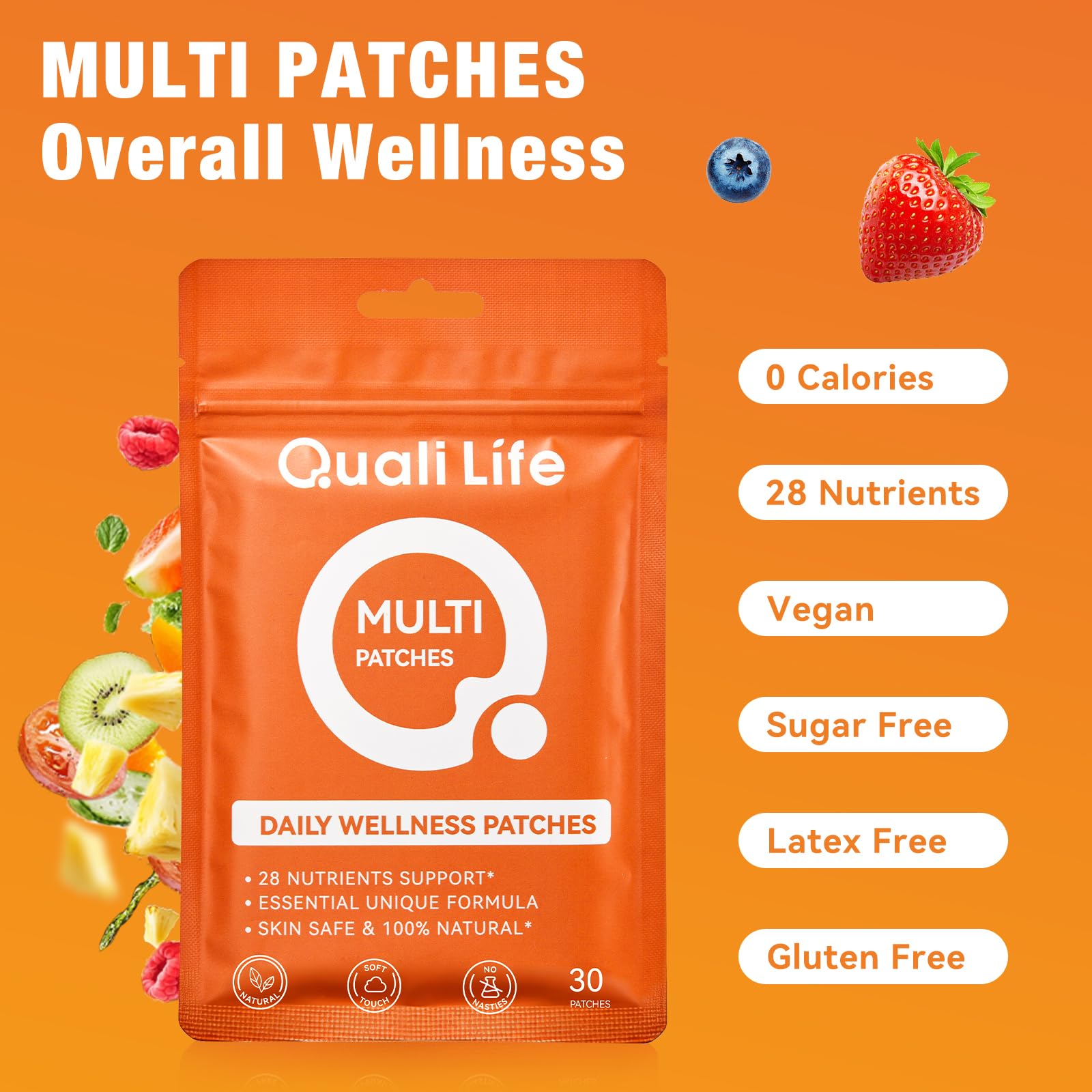 QualiLife Cinnamon Nutrient Patch showing individual patch