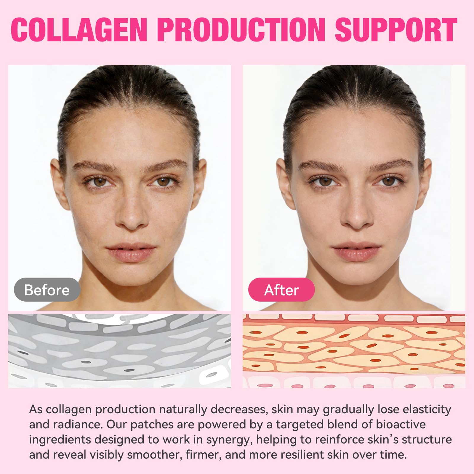 QualiLife Collagen Patches on a skincare table