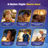 QualiLife Kids Sleep Gummies 200g displayed with children's bedtime items