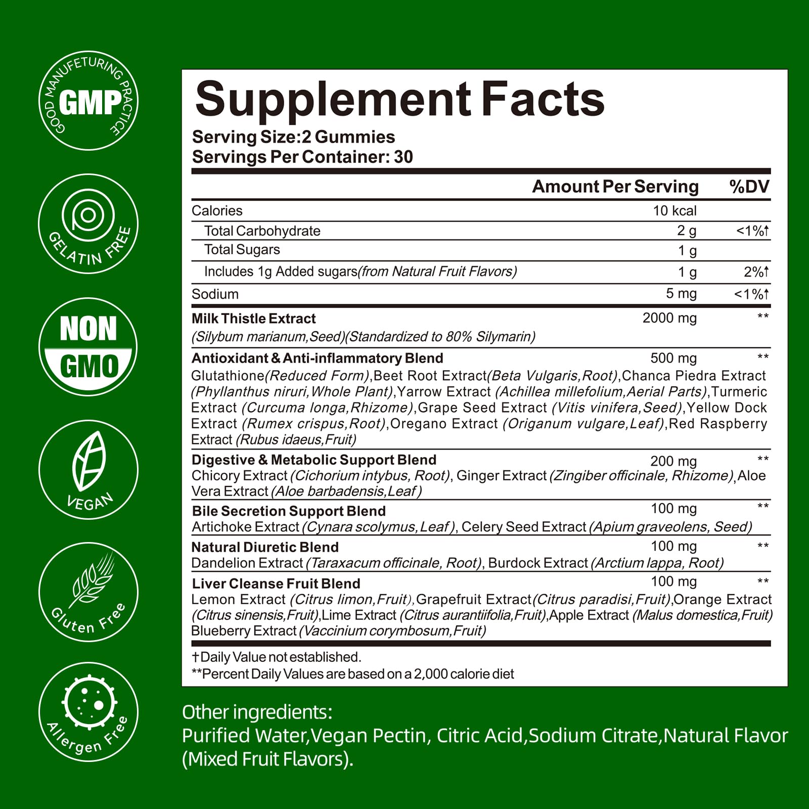 QualiLife Liver Support Gummies bottle with open cap