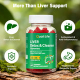 QualiLife Liver Support Gummies showing mixed fruit flavour