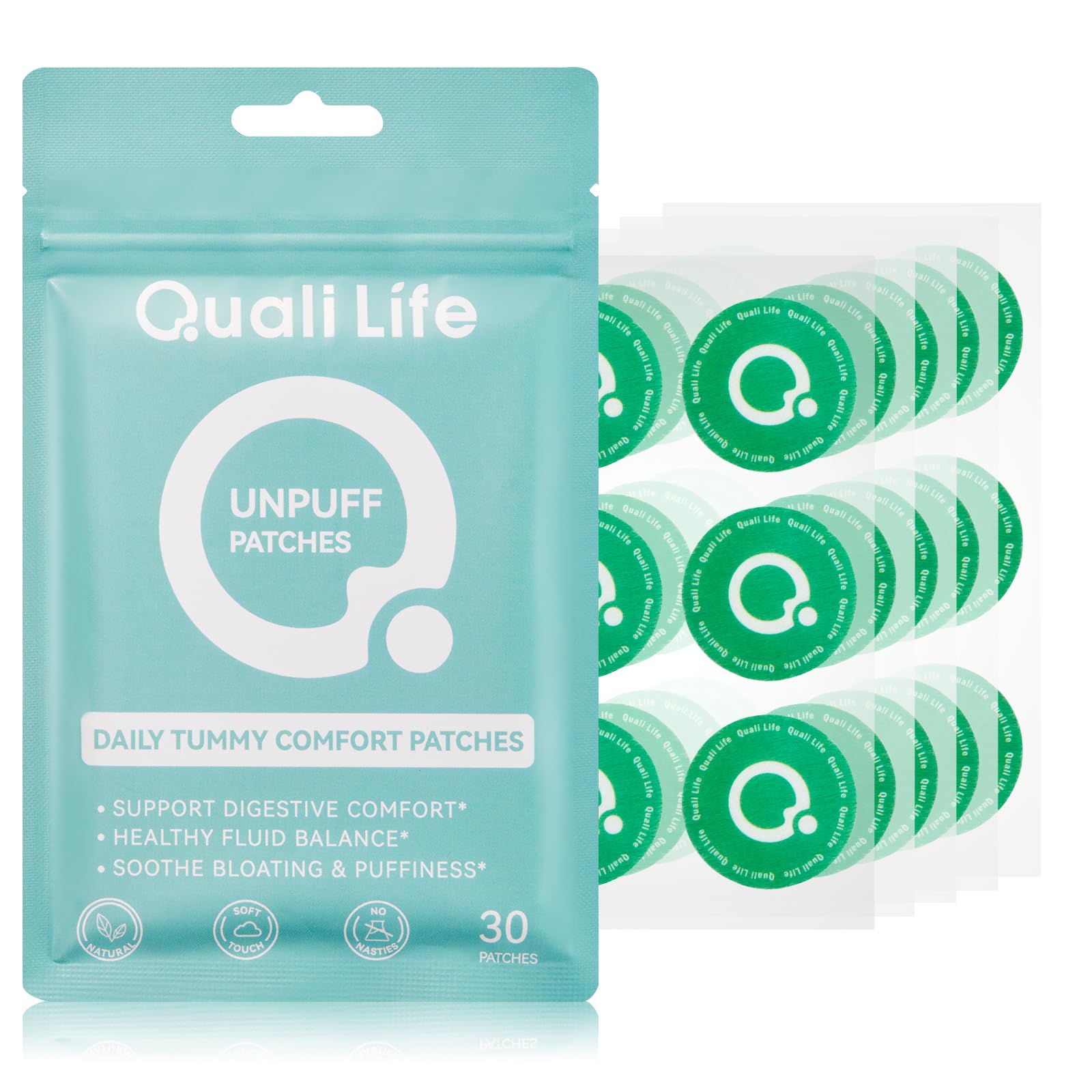 QualiLife Turmeric Patch front view with packaging