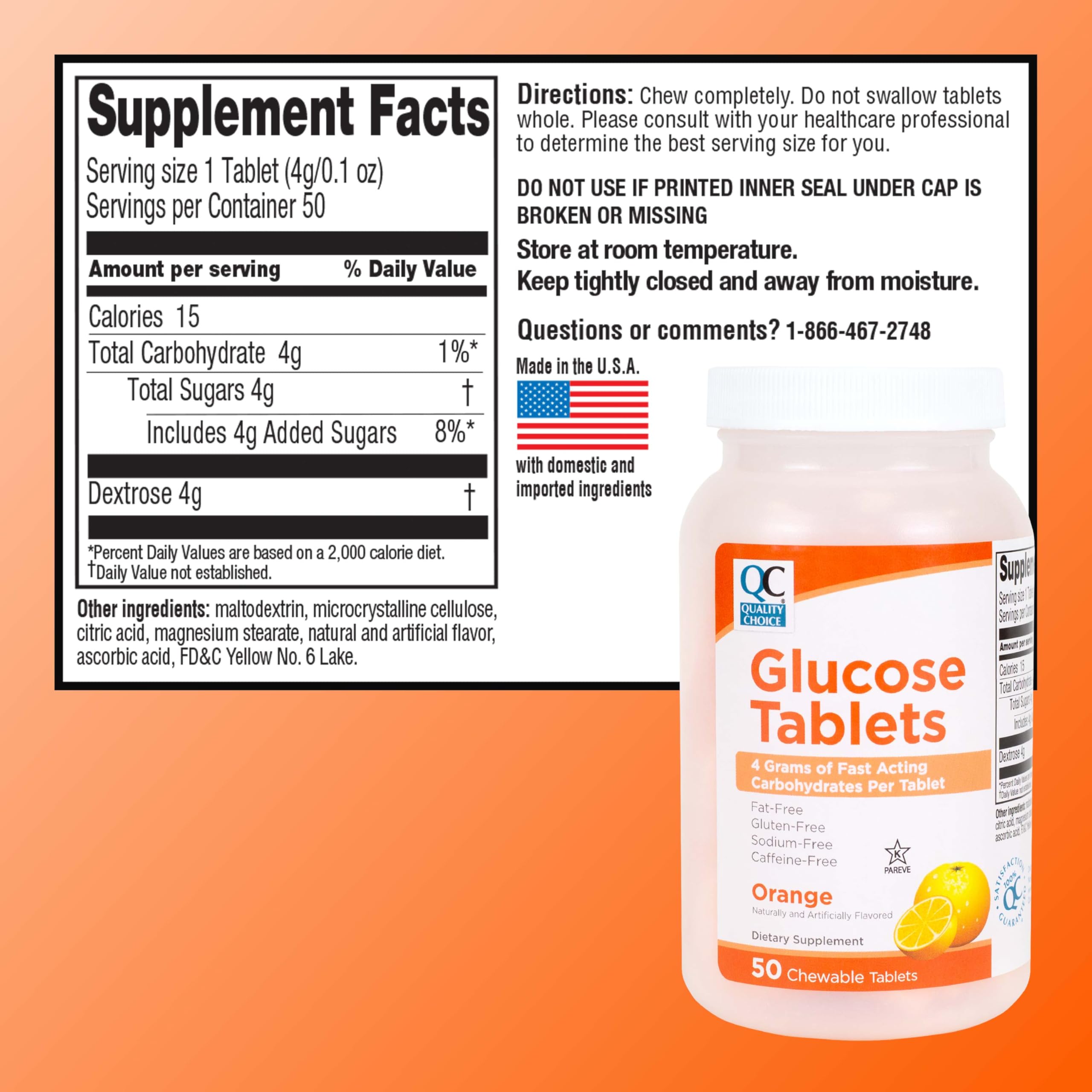 Quality Choice Blended Vitamin & Mineral Supplement top view