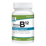 Quality Choice Vitamin B12 500 mcg tablet bottle front view