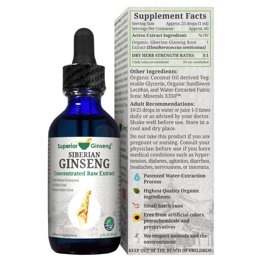 quality Ginseng Siberian Ginseng Root Extract 150g bottle with label