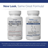 quality Labs Acetyl L-Carnitine 500mg capsule bottle with a clean background