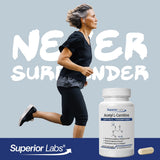 quality Labs Acetyl L-Carnitine 500mg capsules in a hand