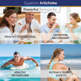quality Labs Artichoke Leaf Extract 600mg capsules in hand