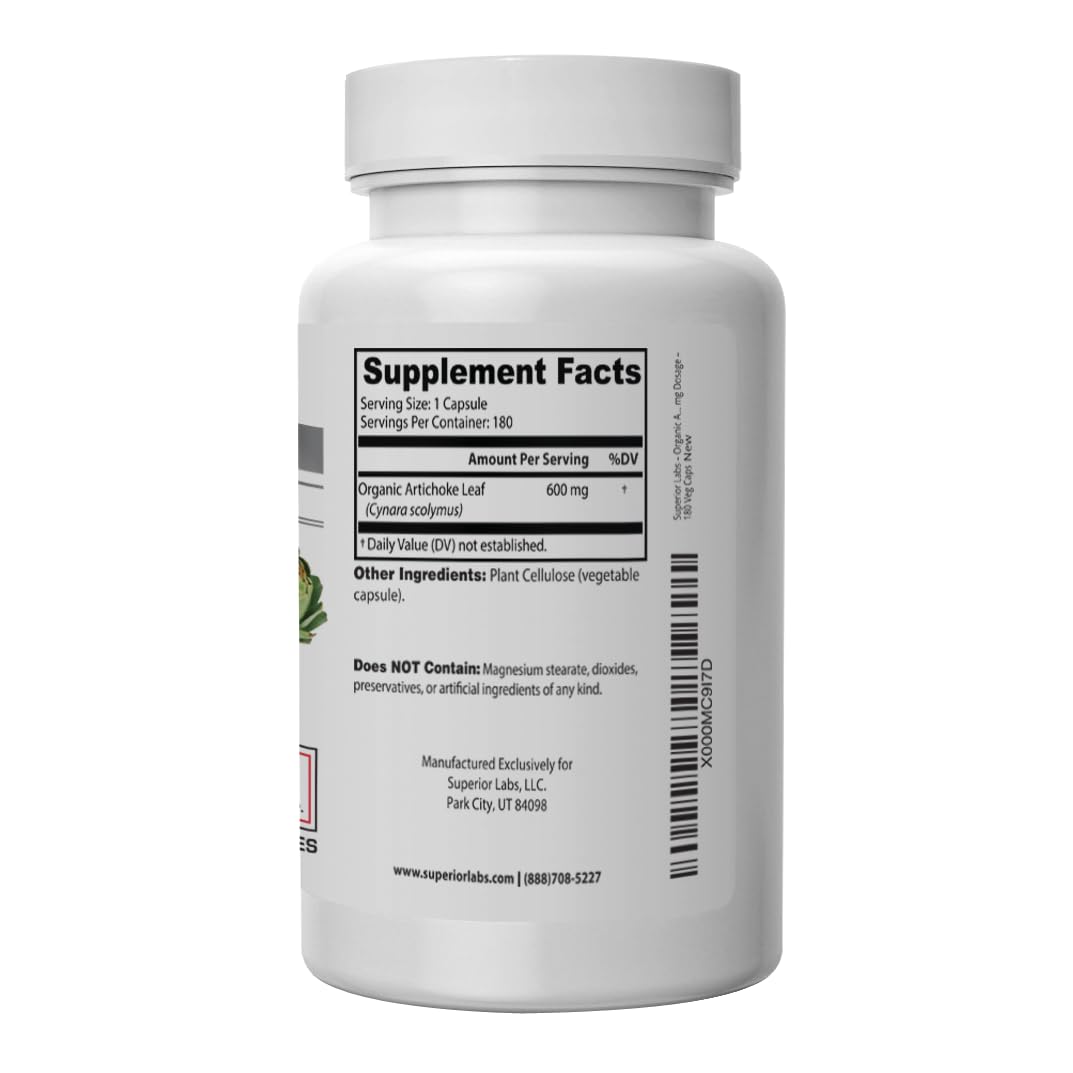 quality Labs Artichoke Leaf Extract 600mg capsules with packaging