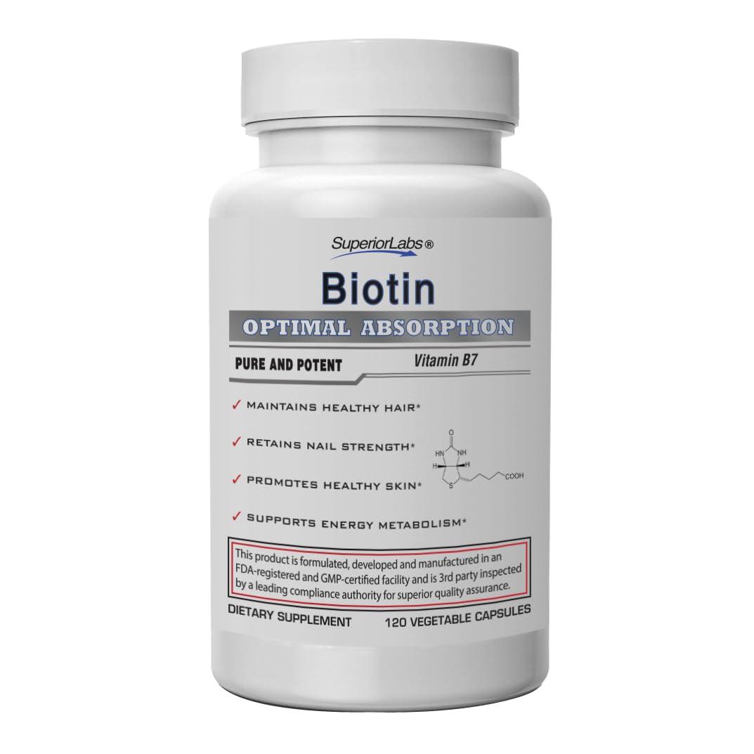 quality Labs Biotin Supplement 5000mcg front view