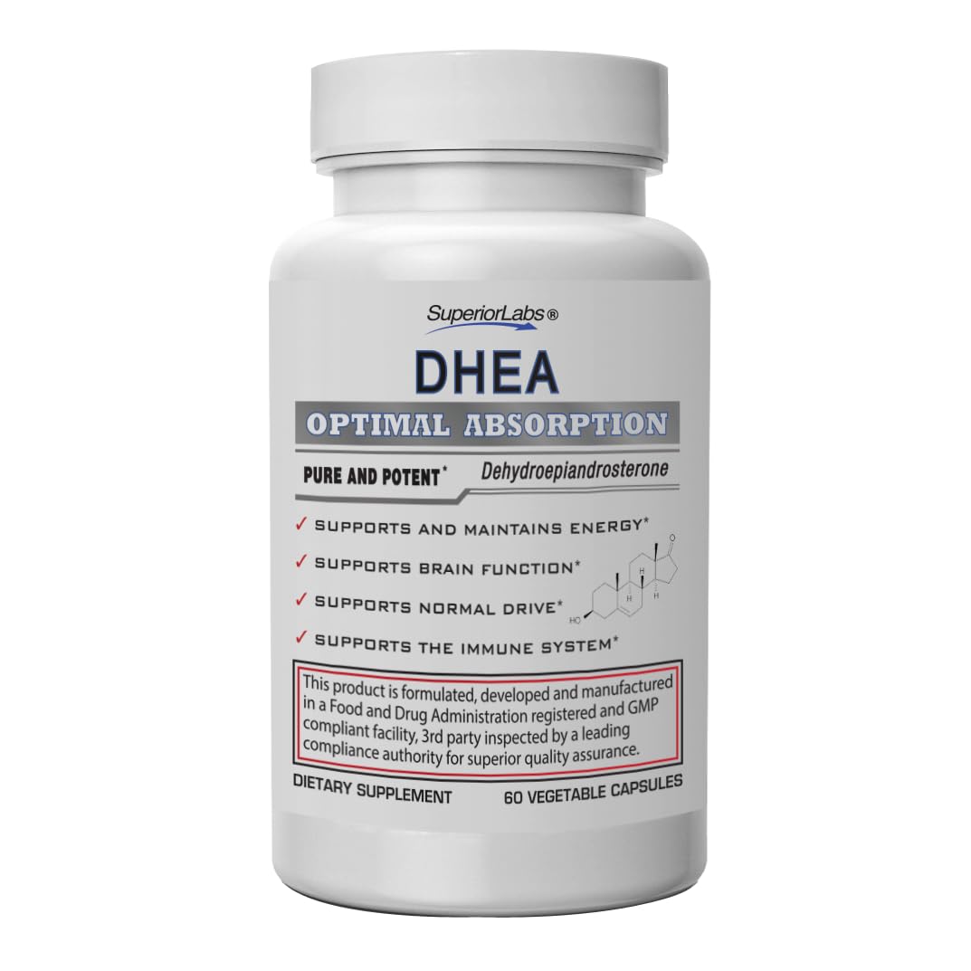 quality Labs DHEA Supplement 100mg front view of bottle