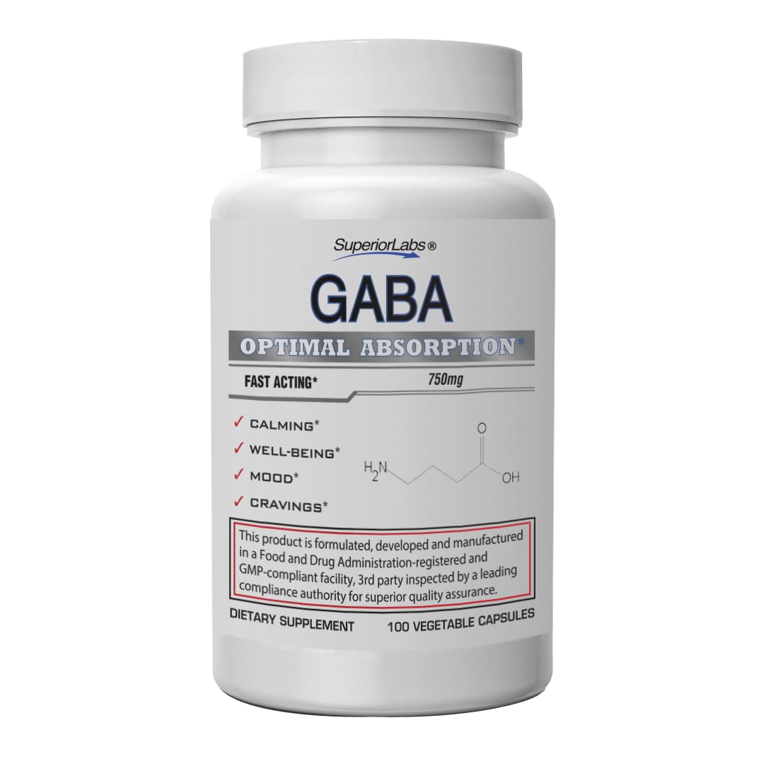 quality Labs GABA Supplement 750mg front view