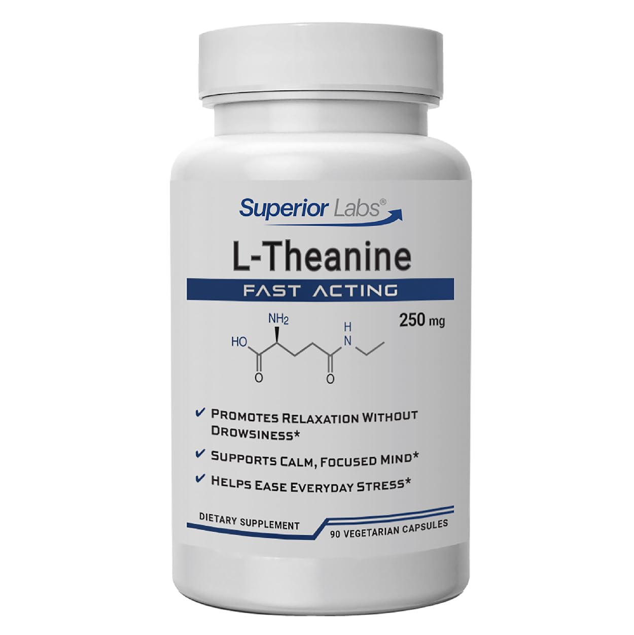 quality Labs L-Theanine 250mg Capsules front view