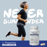 quality Labs L-Theanine 250mg Capsules on a wooden table