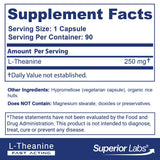 quality Labs L-Theanine 250mg Capsules side view
