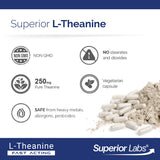 quality Labs L-Theanine 250mg Capsules with measuring spoon