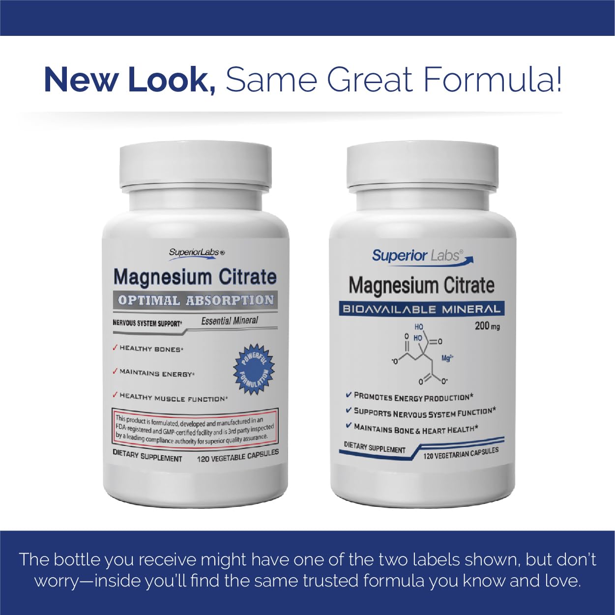 quality Labs Magnesium Citrate capsules in a hand