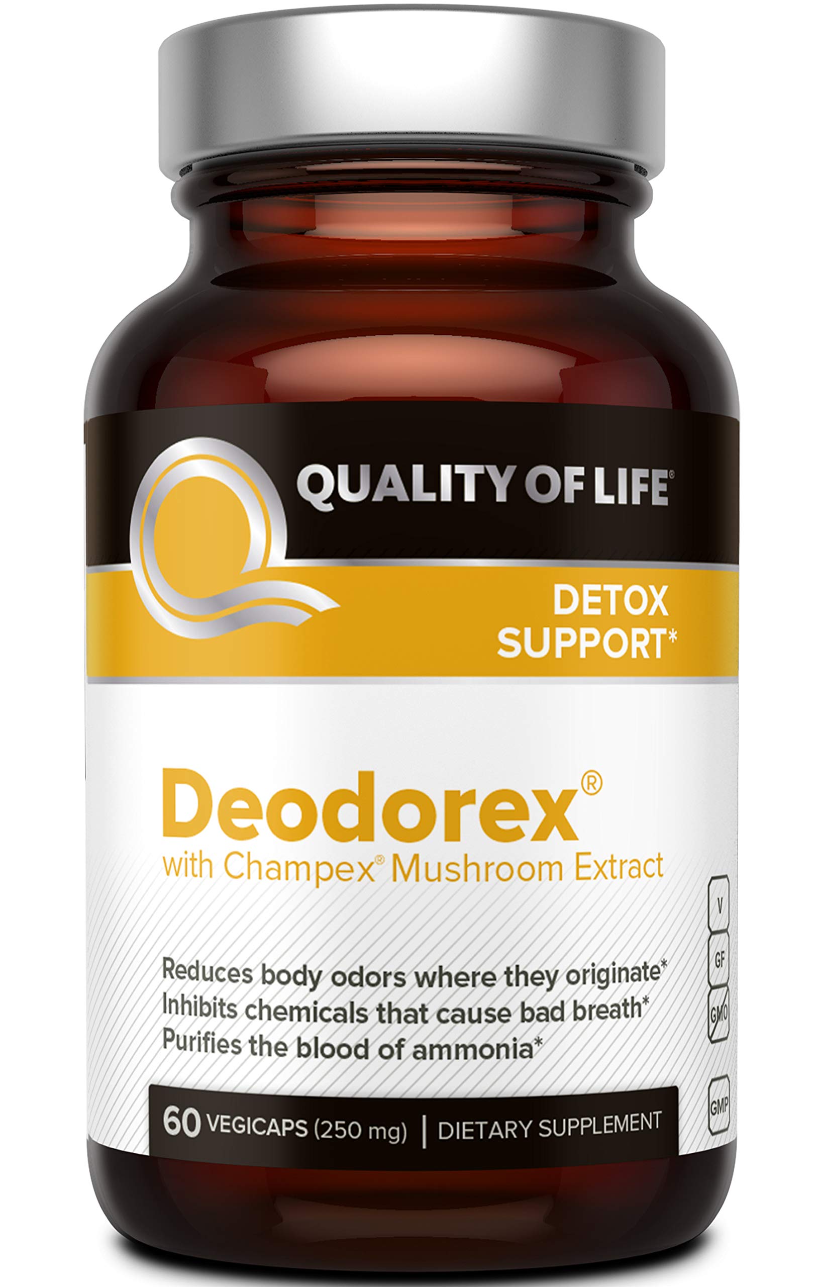 Quality of Life Deodorex Champignon Mushroom Capsules front view