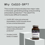 Quality of Life MicroActive CoQ10-SR 60mg capsules in hand