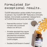 Quality of Life MicroActive CoQ10-SR 60mg capsules on a wooden surface