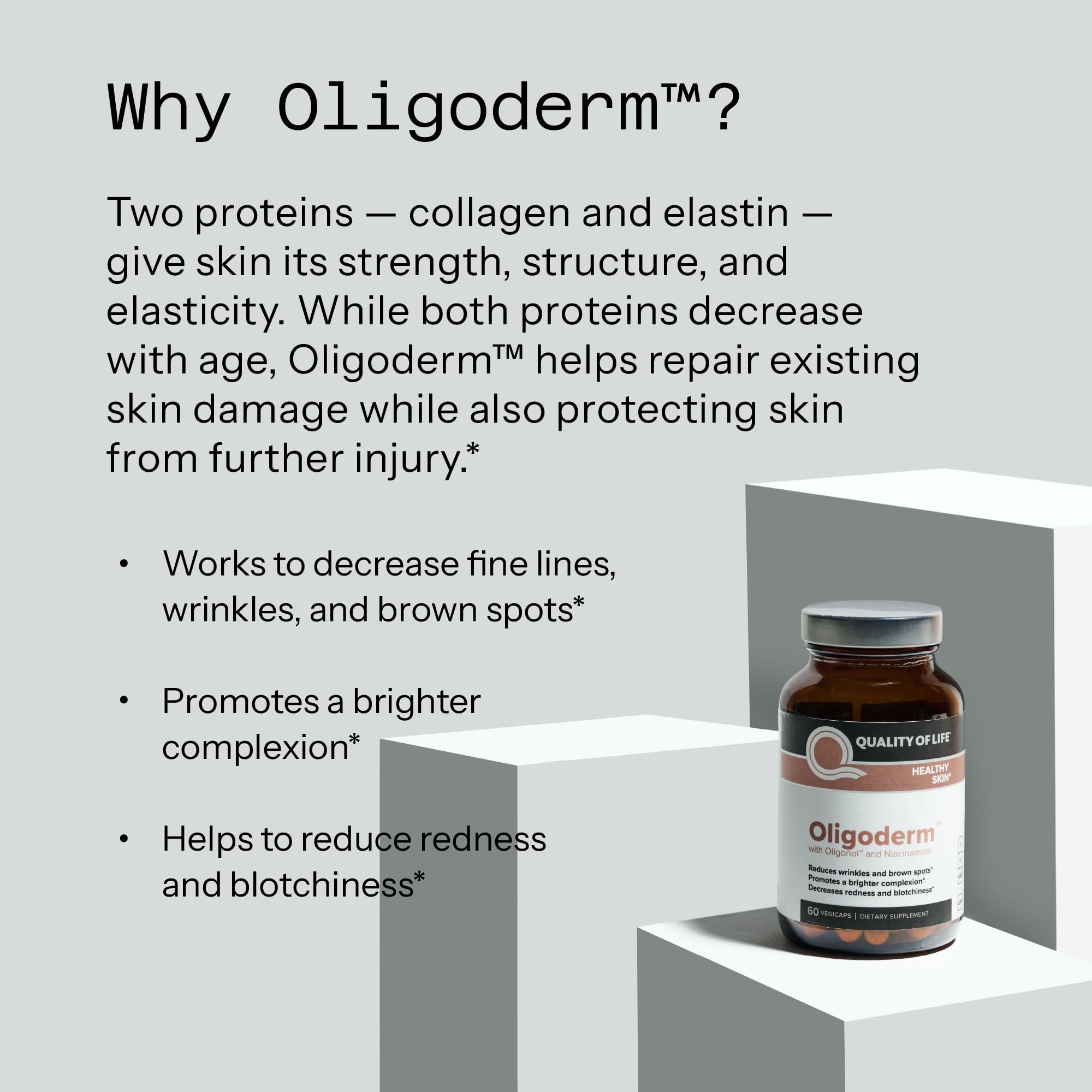 Quality of Life Oligoderm Skin Supplement lifestyle scene