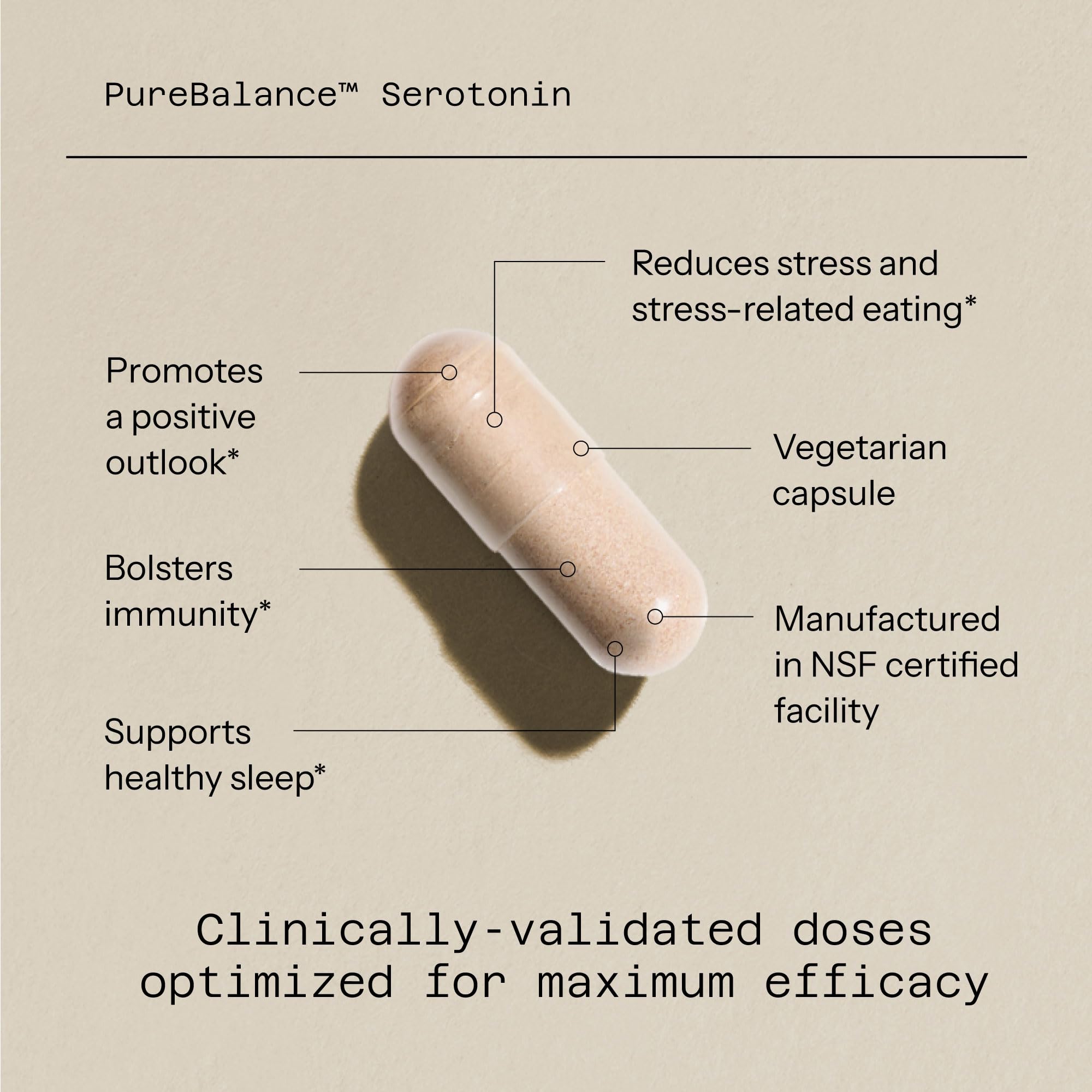 Quality of Life PureBalance Serotonin supplement side view